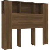 vidaXL Hoofdbordkast 120x18,5x102,5 cm bruin eikenkleur