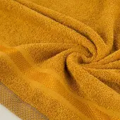 Eurofirany Abbie Badhanddoek 70x140cm Donkergeel Katoen Frotte 500 g/m²