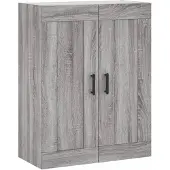 vidaXL Wandkast, grijs Sonoma, 69,5 x 34 x 90 cm, houtvezel
