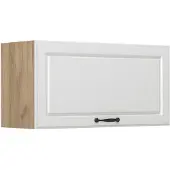Vicco Hangkast R-Line, Wit landelijk/Goudkleurig Eiken, 80 cm Plat