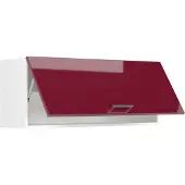 Vicco Hangkast R-Line, Rode hoogglans/Wit, 100 cm Plat