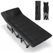 Markenlos Breed campingbed - Opklapbaar en draagbaar
