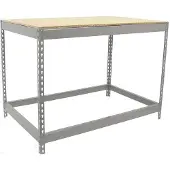 Markenlos werkbank, draagvermogen 400 kg - Stabiliteit voor werkplaats en hobby