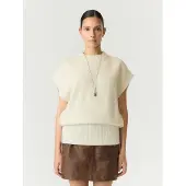 Y.A.S Yasesli Wolmix Gebreid Gilet XS EU dames