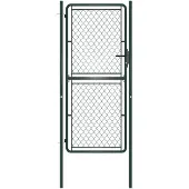vidaXL Tuinpoort staal 100x200 cm groen