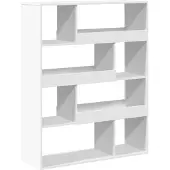 vidaXL Kamerscherm 100x33x125,5 cm bewerkt hout wit