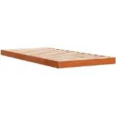 vidaXL Bedframe massief grenenhout wasbruin 90x200 cm