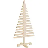 vidaXL Kerstdecoratie kerstboom 90 cm massief grenenhout