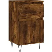 vidaXL Dressoir 40x35x70 cm bewerkt hout gerookt eikenkleurig