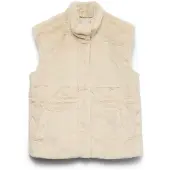 Vero Moda - VMSONJAPOPPY FAUX FUR WAISTCOAT GA BOO Dames Gilet