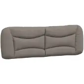 vidaXL Hoofdbordkussen "Hvar" 160 cm stof taupe