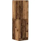 vidaXL - Keukenkast - 38x41,5x131,5 - cm - bewerkt - hout - oud - houtkleurig