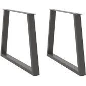 vidaXL Eettafelpoten 2 st V-vormig 100x(72-73,3) cm staal antraciet