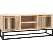 vidaXL Tv-meubel 105x30x45 cm bewerkt hout en ijzer