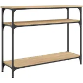 vidaXL Wandtafel 100x29x75 cm bewerkt hout sonoma eikenkleurig