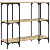 vidaXL Wandtafel 102x35x90 cm bewerkt hout sonoma eikenkleurig