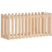 vidaXL Plantenbak verhoogd met hekontwerp 150x50x70 cm grenenhout