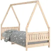 vidaXL Kinderbedframe 80x200 cm massief grenenhout