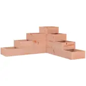 vidaXL Plantenbak 4-laags 80,5x79x36 cm massief douglashout