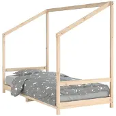 vidaXL Kinderbed, 90x200 cm, massief grenenhout