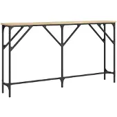 vidaXL Wandtafel 140x23x75 cm bewerkt hout sonoma eikenkleurig
