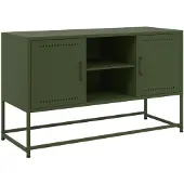 vidaXL Hoge kast 36x39x107 cm staal wit