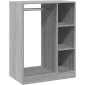 vidaXL Kledingkast 77x48x102 cm bewerkt hout grijs sonoma eikenkleurig