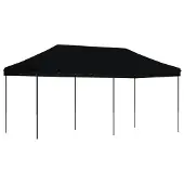 vidaXL Partytent inklapbaar pop-up 580x292x315 cm zwart