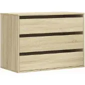 vidaXL Ladekast 80x41x58 cm bewerkt hout sonoma eikenkleurig