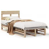 vidaXL Bedframe zonder matras massief grenenhout 90x200 cm