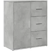 vidaXL Dressoir 60x31x70 cm bewerkt hout betongrijs