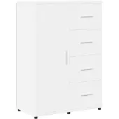 vidaXL Dressoir 60x31x84 cm bewerkt hout wit