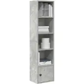 vidaXL Boekenkast 31x24x127 cm bewerkt hout betongrijs