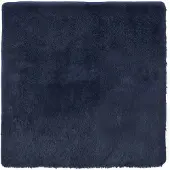 vidaXL Hoogpolig vloerkleed NAVARRA 120x120 cm polyester marineblauw