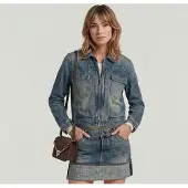 G-Star Shrunken Boxy Jack - Donkerblauw - Dames - M