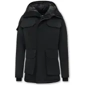 Beluomo Winterjas halflange met capuchon