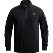 PME Legend Sweatshirt 'Sweatshirt with half-zip and badge' donkerblauw