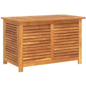 vidaXL Tuinbox met jaloezieën 90x50x56 cm massief acaciahout