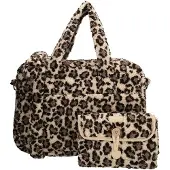 Beagles Fluffy Teddy Luiertas Lugo Leopard Beige