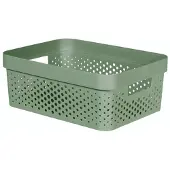 Curver Infinity Recycled Box 11l Dots Groen 35.6x26.6xh13.6cm