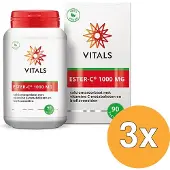 Vitals 3x Ester C 1000 mg (90 tabletten)