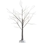Ksd Micro LED berk buiten 150 cm 400L bruin/warm wit Kerst