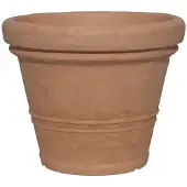 Famanu – Terracotta plantenbak Amalia, rond, Ø 40 x 32 cm van kunststof