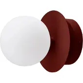 Globen Lighting Wandlampe , ART DECO, dimbare, Rood, Woonkamer, Glas, Scandinavisch