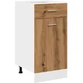 vidaXL Onderkast met lade Lyon 40x46x81,5 cm bewerkt hout artisanaal eiken