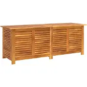 vidaXL Tuinbox met jaloezieën 150x50x56 cm massief acaciahout