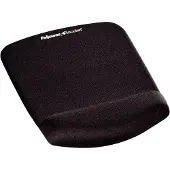 Fellowes Muismat met polssteun Plush Touch Stof, Zwart