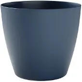 Tera Plantenpot Bayon rond Lagoon donkerblauw 35 cm - Kunststof