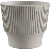 Tera Plantenpot Mini Snow lichtgrijs 18 cm