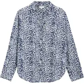 s.Oliver Blouse lichtblauw / donkerblauw / wit